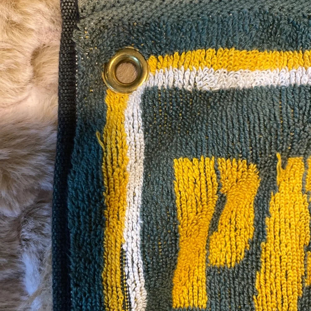 Rare Vintage NFL Green Bay Packers Kitchen Bath Hand Towel